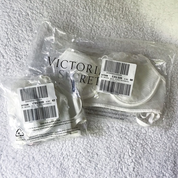 VS Petals Sequin High-neck Bra Floral Balconet 32B - Picture 5 of 10